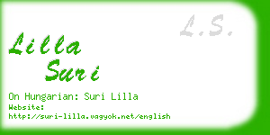 lilla suri business card